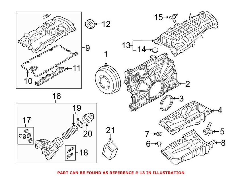 BMW Engine Intake Manifold 11618603913